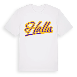 Halla baseball t-shirt – ekologisk bomull t-shirt från Pinshirt