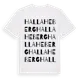 White t-shirt med Halla Heberg ordlek t-shirt