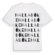 Hallaböke ordlek t-shirt