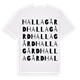 Hallagård ordlek t-shirt