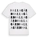 Hallagård ordlek t-shirt