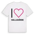 Jag älskar Hallagärde t-shirt stort tryck