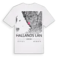 Hallands län karta t-shirt