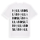 Hallands län ordlek t-shirt