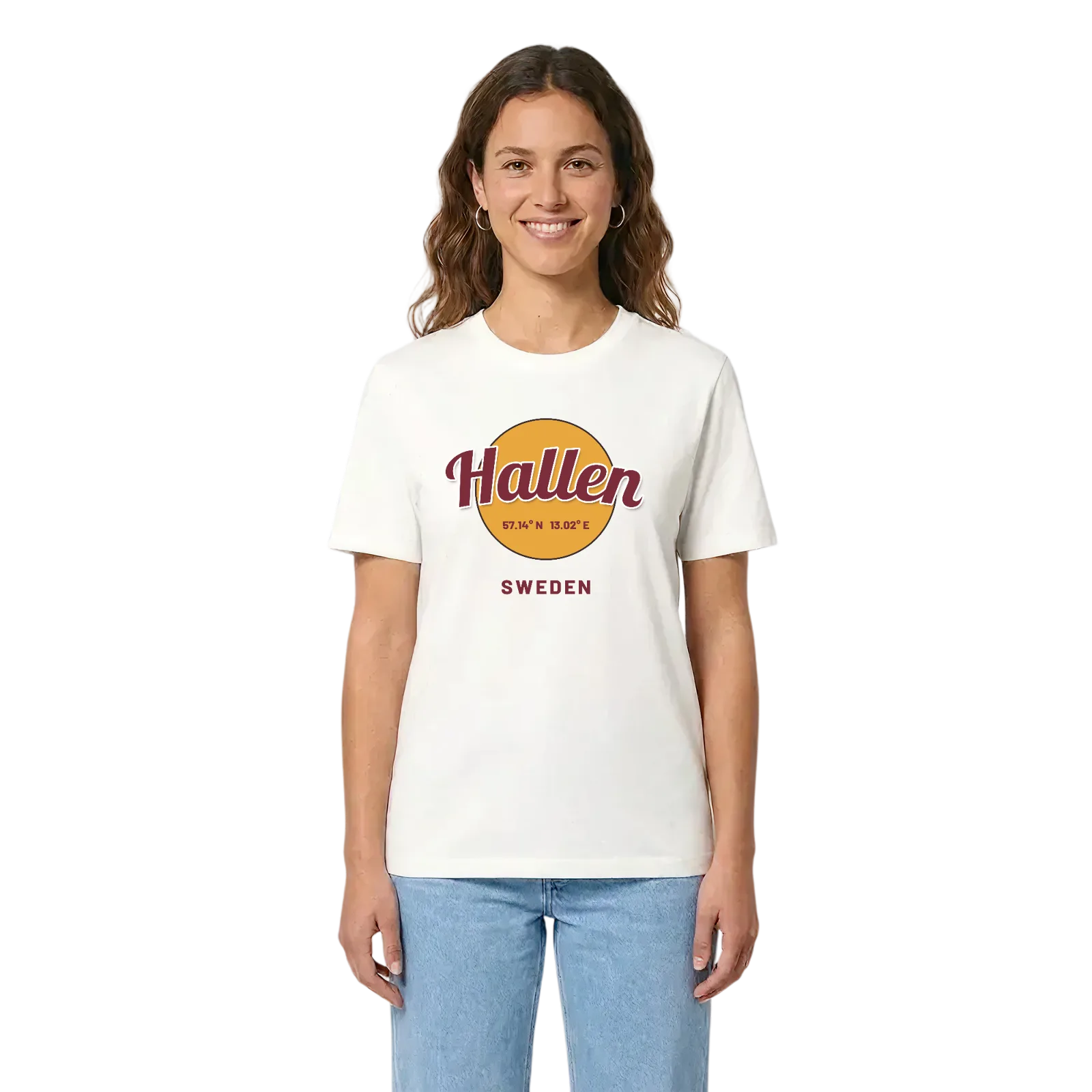 Hallen cirkel t-shirt – White, i miljö