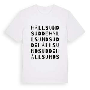 Hållsundsudde ordlek t-shirt – ekologisk bomull t-shirt från Pinshirt