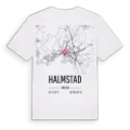 Halmstad karta t-shirt