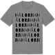 Mid Heather Gray t-shirt med Hålorna ordlek t-shirt