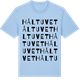 Blue Soul t-shirt med Håltuvet ordlek t-shirt