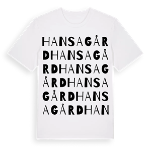Hansagård ordlek t-shirt – ekologisk bomull t-shirt från Pinshirt