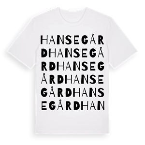 Hansegård ordlek t-shirt – ekologisk bomull t-shirt från Pinshirt
