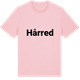 Pink Cotton t-shirt med Hårred fetstil t-shirt