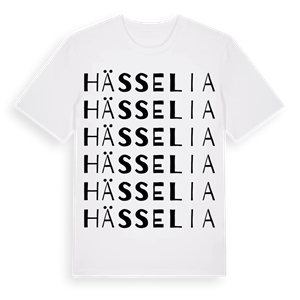 Hässelia ordlek t-shirt – ekologisk bomull t-shirt från Pinshirt