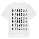 White t-shirt med Hässelia ordlek t-shirt