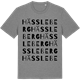 Mid Heather Gray t-shirt med Hässleberg ordlek t-shirt