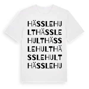 Hässlehult ordlek t-shirt – ekologisk bomull t-shirt från Pinshirt