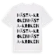 White t-shirt med Hästa-Kroken ordlek t-shirt