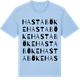 Blue Soul t-shirt med Hastaböke ordlek t-shirt