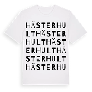 Hästerhult ordlek t-shirt – ekologisk bomull t-shirt från Pinshirt