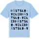 Blue Soul t-shirt med Hästsko-veken ordlek t-shirt