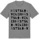 Mid Heather Gray t-shirt med Hästsko-veken ordlek t-shirt