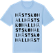 Blue Soul t-shirt med Hästskohall ordlek t-shirt