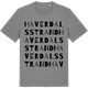 Mid Heather Gray t-shirt med Haverdalsstrand ordlek t-shirt