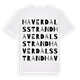 Haverdalsstrand ordlek t-shirt