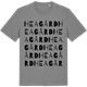 Mid Heather Gray t-shirt med Heagård ordlek t-shirt