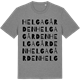 Mid Heather Gray t-shirt med Helgagården ordlek t-shirt