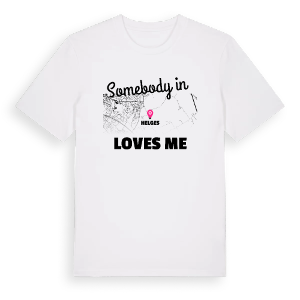 Någon i Helges älskar mig t-shirt – ekologisk bomull t-shirt från Pinshirt