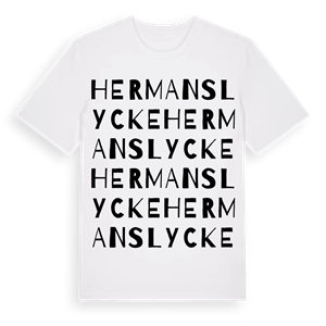 Hermanslycke ordlek t-shirt – ekologisk bomull t-shirt från Pinshirt