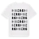 White t-shirt med Hiberg ordlek t-shirt