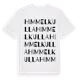 White t-shirt med Himmelkulla ordlek t-shirt