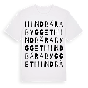 Hindbärabygget ordlek t-shirt – ekologisk bomull t-shirt från Pinshirt