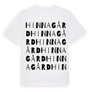 Hinnagård ordlek t-shirt – ekologisk bomull t-shirt från Pinshirt