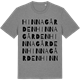 Mid Heather Gray t-shirt med Hinnagården ordlek t-shirt