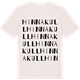 Vintage White t-shirt med Hinnakull ordlek t-shirt