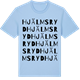 Blue Soul t-shirt med Hjälmsryd ordlek t-shirt