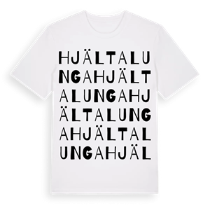 Hjältalunga ordlek t-shirt – ekologisk bomull t-shirt från Pinshirt