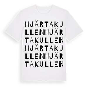 Hjärtakullen ordlek t-shirt – ekologisk bomull t-shirt från Pinshirt
