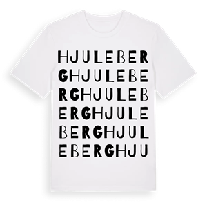 Hjuleberg ordlek t-shirt – ekologisk bomull t-shirt från Pinshirt