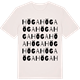Vintage White t-shirt med Höga ordlek t-shirt