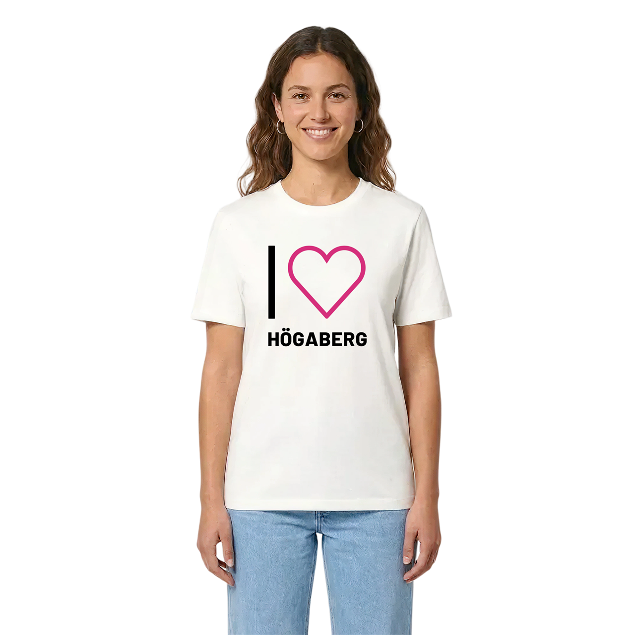 Jag älskar Högaberg t-shirt stort tryck i miljö
