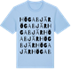 Blue Soul t-shirt med Högabjär ordlek t-shirt