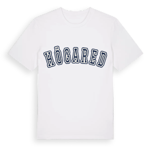 Högared college t-shirt – ekologisk bomull t-shirt från Pinshirt