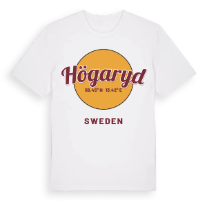 Högaryd cirkel t-shirt – ekologisk bomull t-shirt från Pinshirt