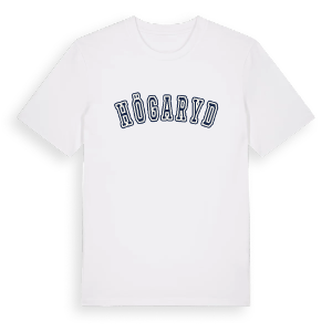 Högaryd college t-shirt – ekologisk bomull t-shirt från Pinshirt