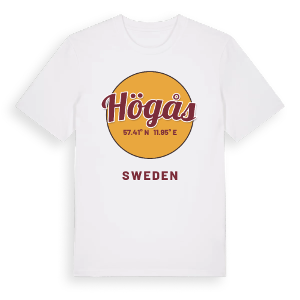 Högås cirkel t-shirt – ekologisk bomull t-shirt från Pinshirt