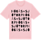 Pink Cotton t-shirt med Högås + Sjötorp ordlek t-shirt